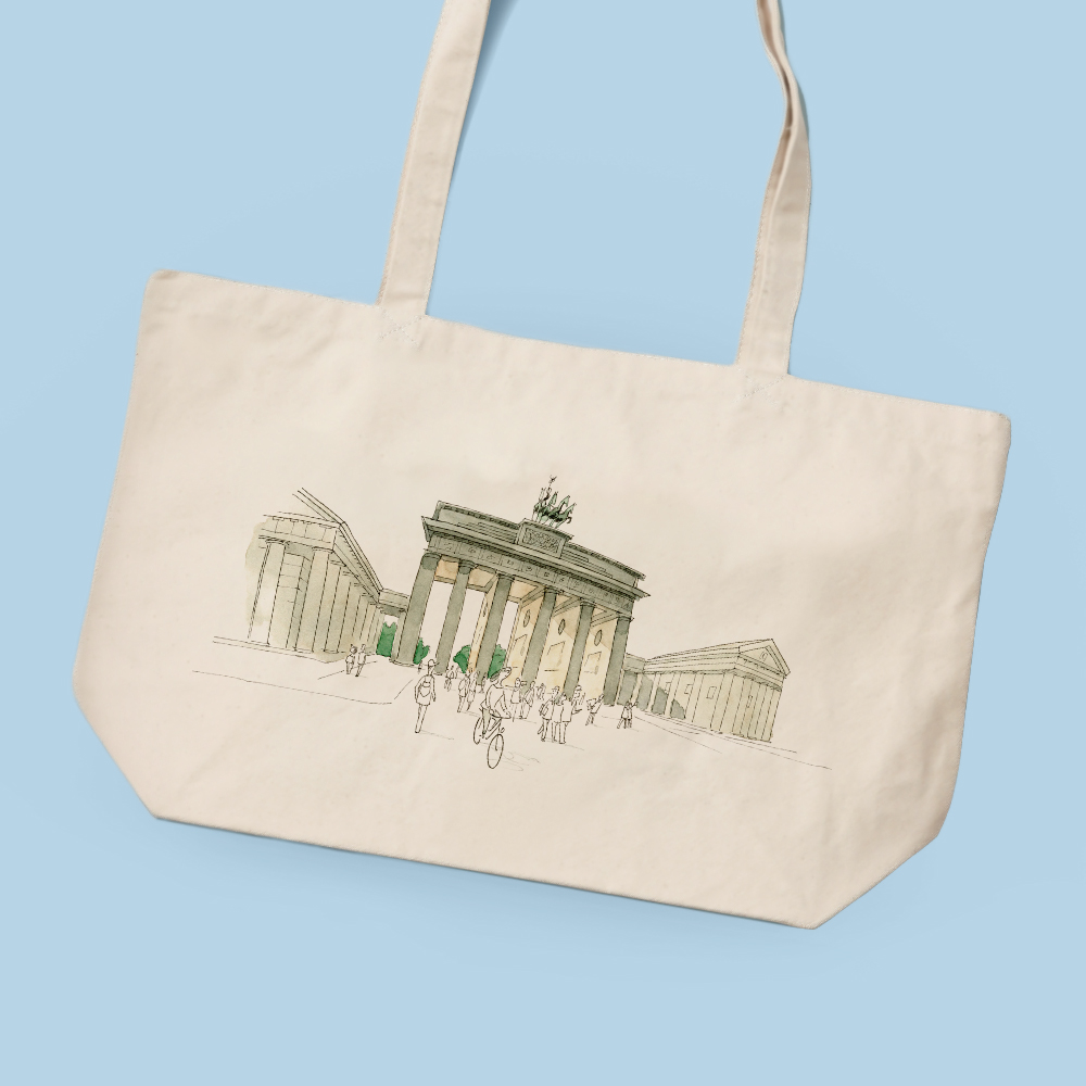 Puerta de Brandeburgo - BERLÍN - Shopping bag - Tintablanca